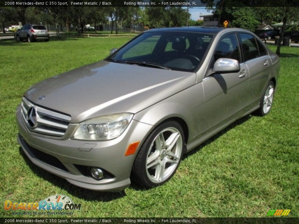 2008 Mercedes-Benz C 350 Sport Pewter Metallic / Black Photo #14