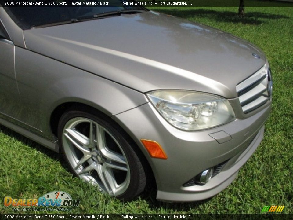 2008 Mercedes-Benz C 350 Sport Pewter Metallic / Black Photo #31