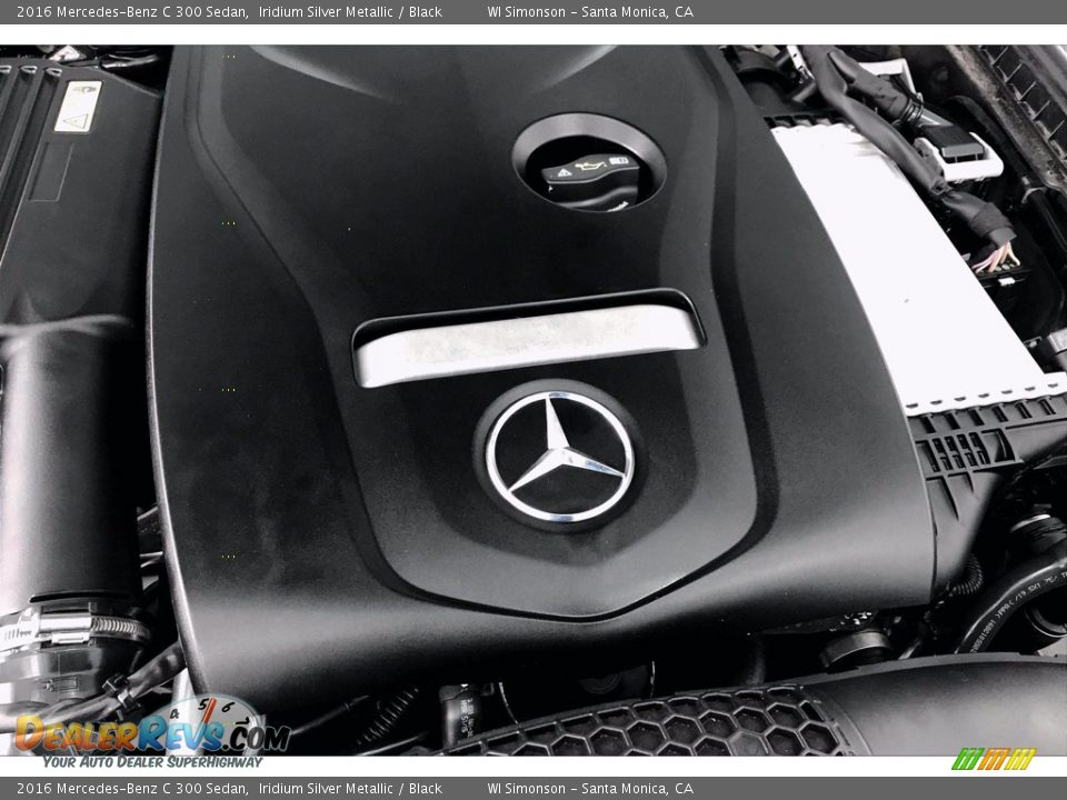 2016 Mercedes-Benz C 300 Sedan Iridium Silver Metallic / Black Photo #31