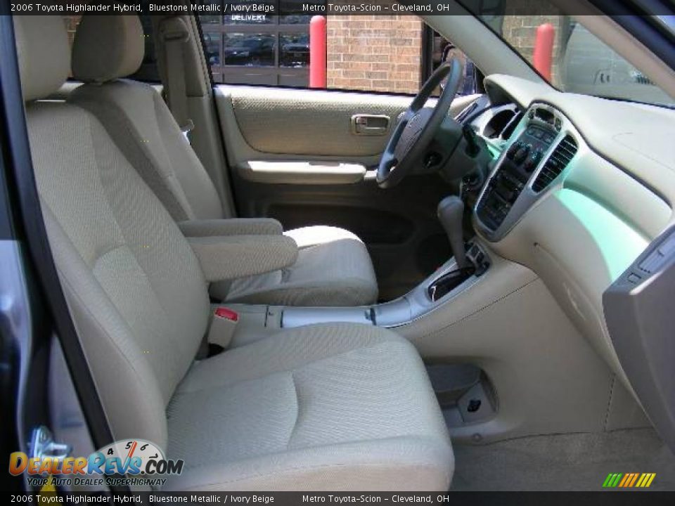 2006 Toyota Highlander Hybrid Bluestone Metallic / Ivory Beige Photo #15