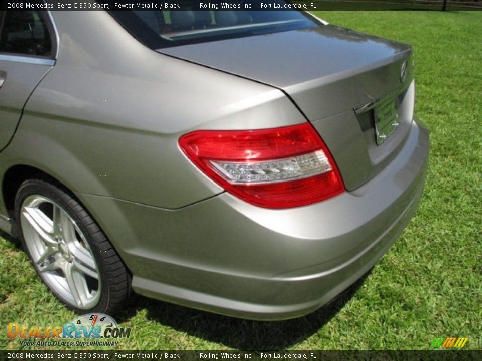 2008 Mercedes-Benz C 350 Sport Pewter Metallic / Black Photo #34