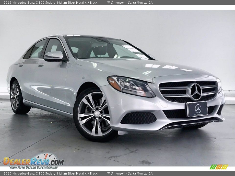 2016 Mercedes-Benz C 300 Sedan Iridium Silver Metallic / Black Photo #34