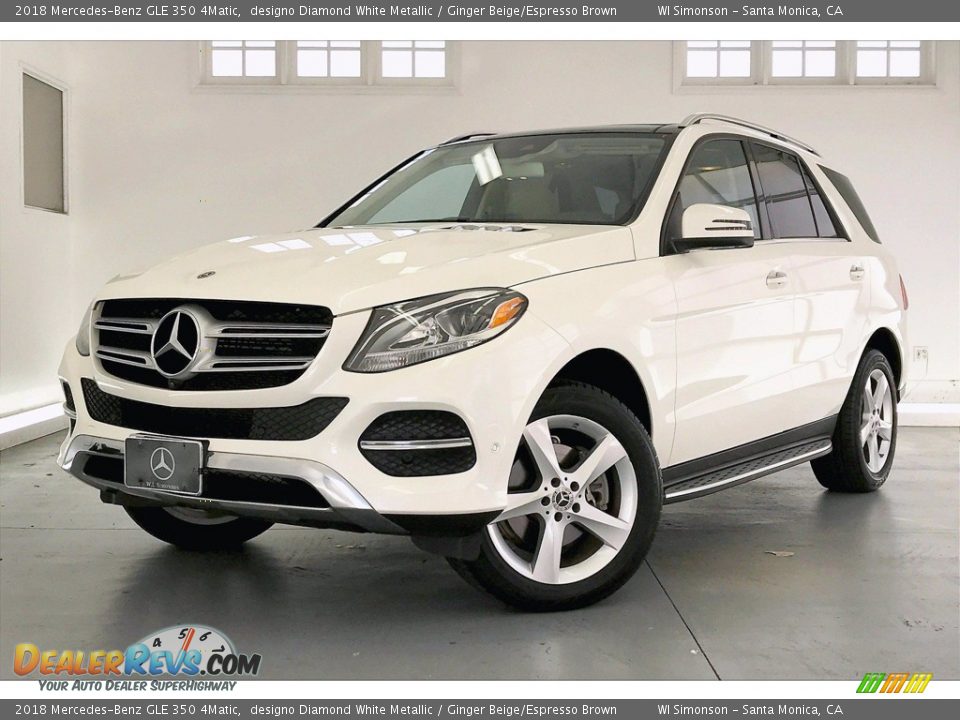 2018 Mercedes-Benz GLE 350 4Matic designo Diamond White Metallic / Ginger Beige/Espresso Brown Photo #12