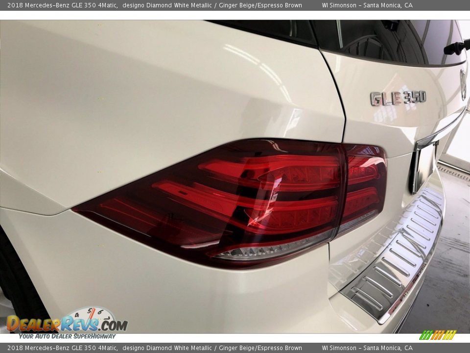 2018 Mercedes-Benz GLE 350 4Matic designo Diamond White Metallic / Ginger Beige/Espresso Brown Photo #26