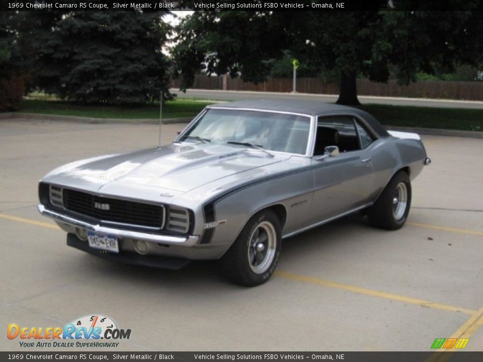 1969 Chevrolet Camaro RS Coupe Silver Metallic / Black Photo #1