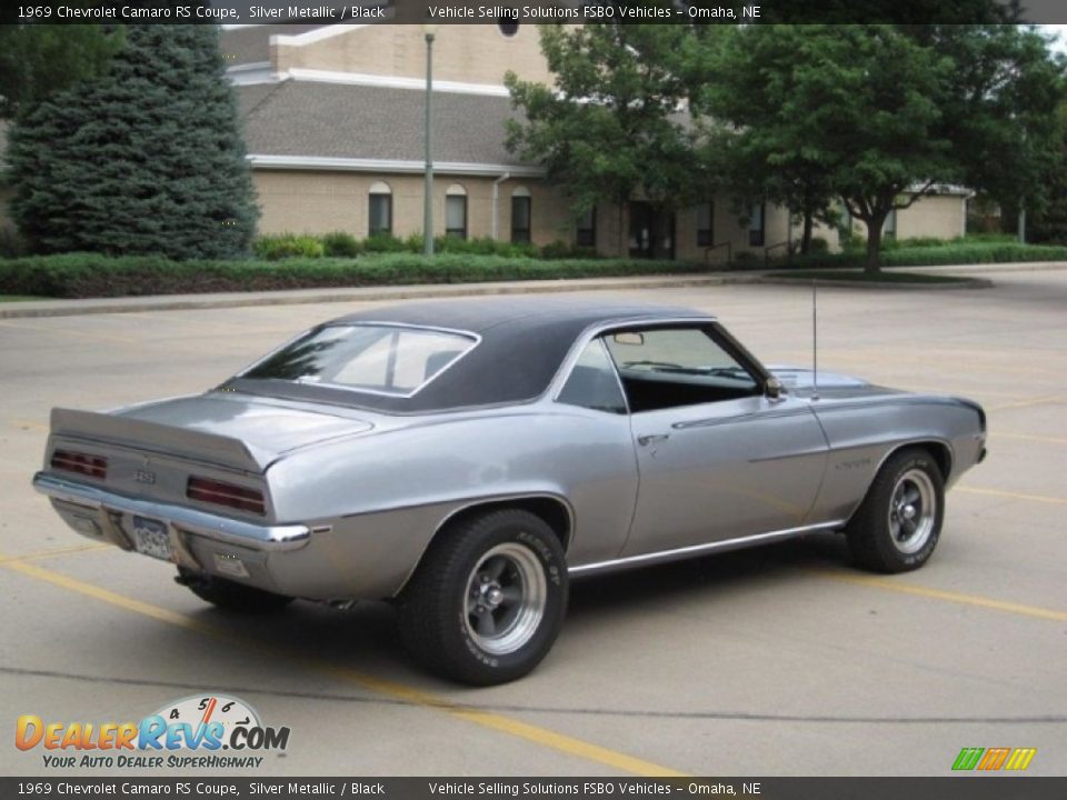 1969 Chevrolet Camaro RS Coupe Silver Metallic / Black Photo #8