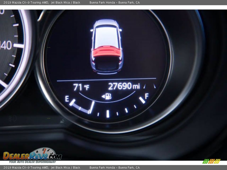 2019 Mazda CX-9 Touring AWD Jet Black Mica / Black Photo #6