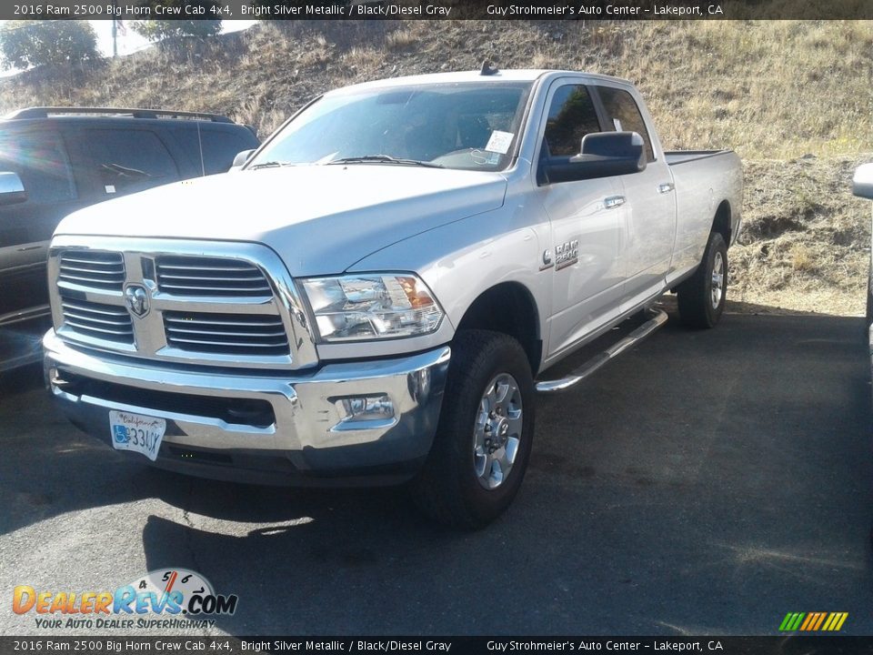 2016 Ram 2500 Big Horn Crew Cab 4x4 Bright Silver Metallic / Black/Diesel Gray Photo #1