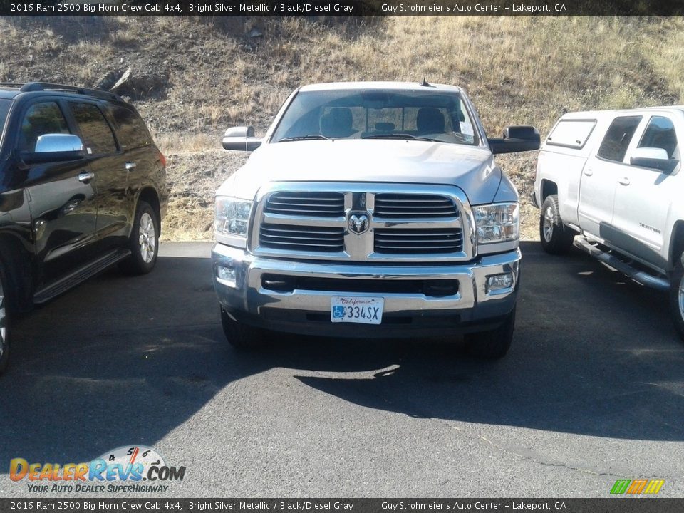 2016 Ram 2500 Big Horn Crew Cab 4x4 Bright Silver Metallic / Black/Diesel Gray Photo #2