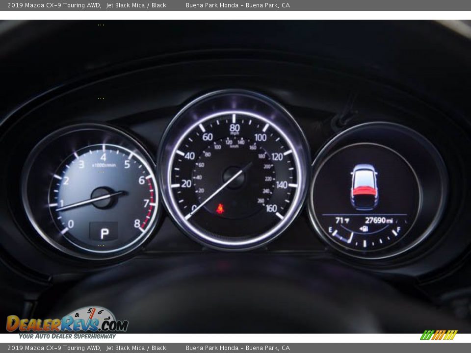 2019 Mazda CX-9 Touring AWD Jet Black Mica / Black Photo #31