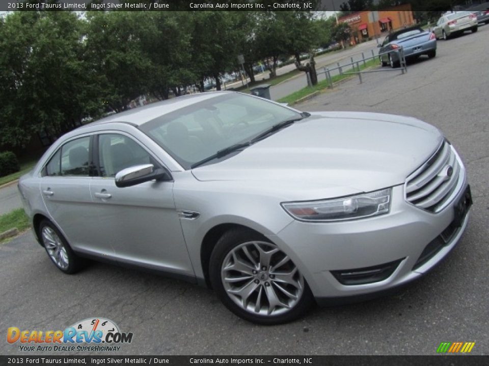 2013 Ford Taurus Limited Ingot Silver Metallic / Dune Photo #3