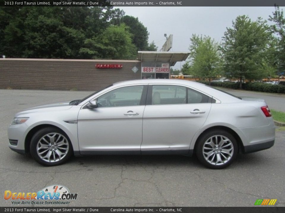 2013 Ford Taurus Limited Ingot Silver Metallic / Dune Photo #7