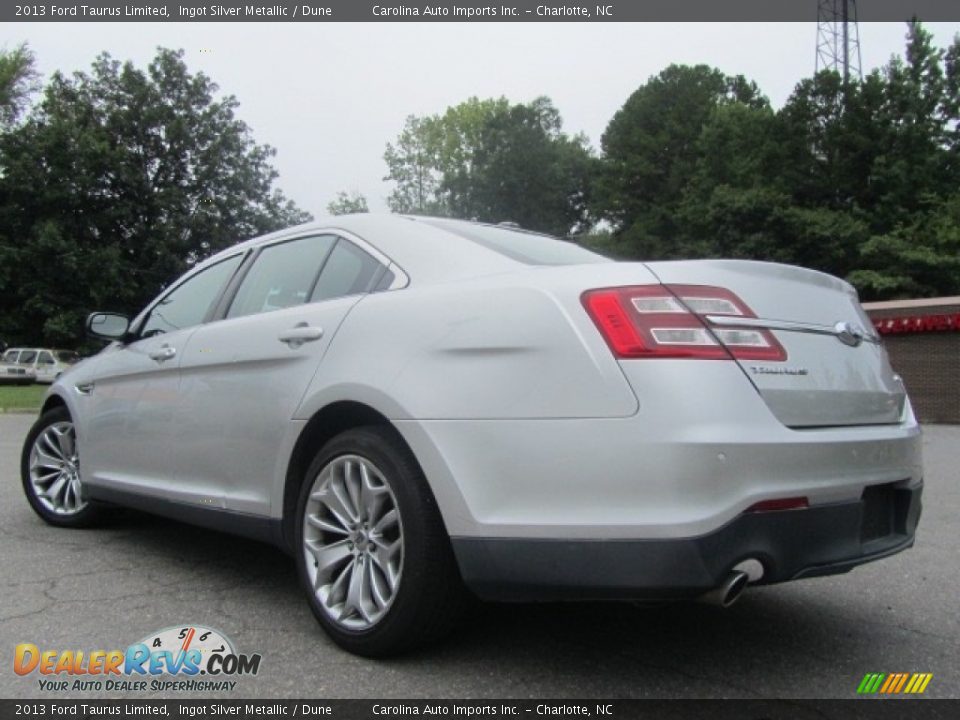 2013 Ford Taurus Limited Ingot Silver Metallic / Dune Photo #8