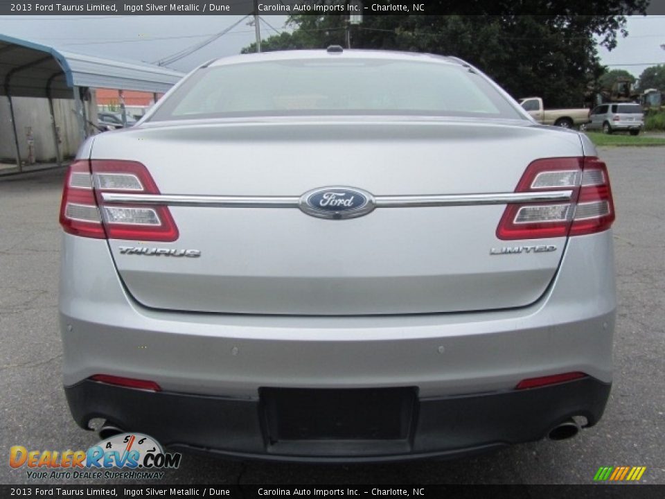 2013 Ford Taurus Limited Ingot Silver Metallic / Dune Photo #9