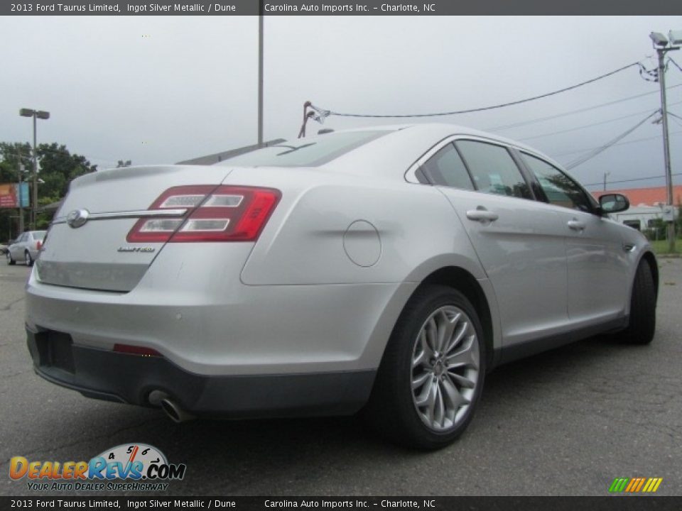 2013 Ford Taurus Limited Ingot Silver Metallic / Dune Photo #10