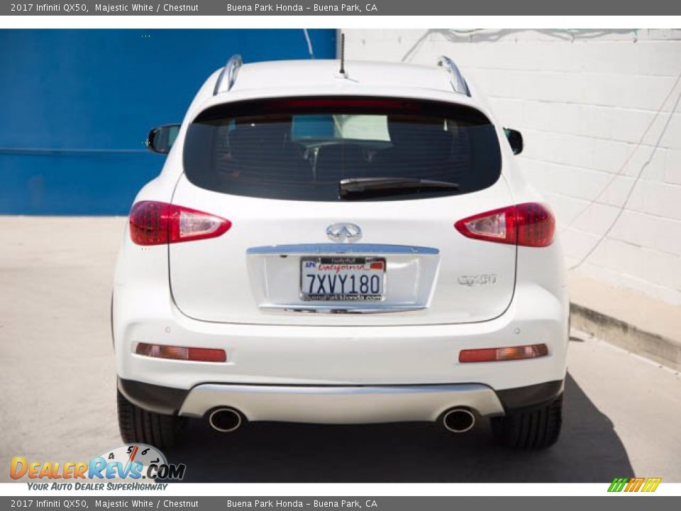 2017 Infiniti QX50 Majestic White / Chestnut Photo #9