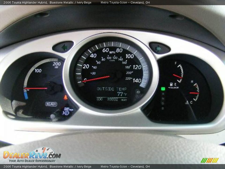 2006 Toyota Highlander Hybrid Bluestone Metallic / Ivory Beige Photo #18