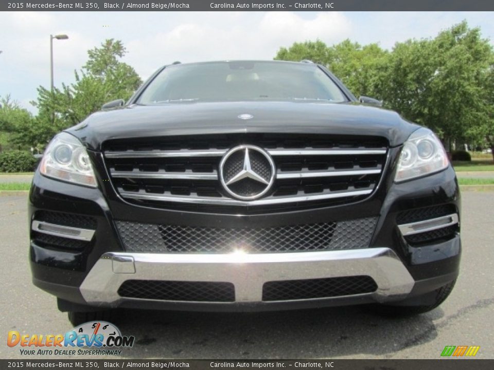 2015 Mercedes-Benz ML 350 Black / Almond Beige/Mocha Photo #4