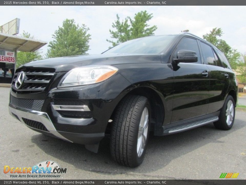 2015 Mercedes-Benz ML 350 Black / Almond Beige/Mocha Photo #6