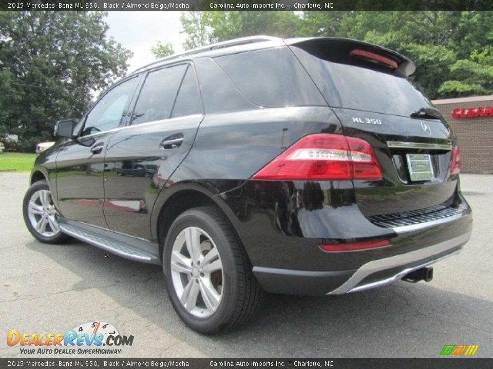 2015 Mercedes-Benz ML 350 Black / Almond Beige/Mocha Photo #8