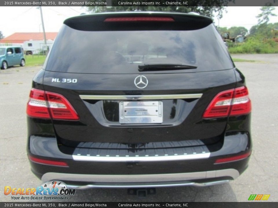 2015 Mercedes-Benz ML 350 Black / Almond Beige/Mocha Photo #9