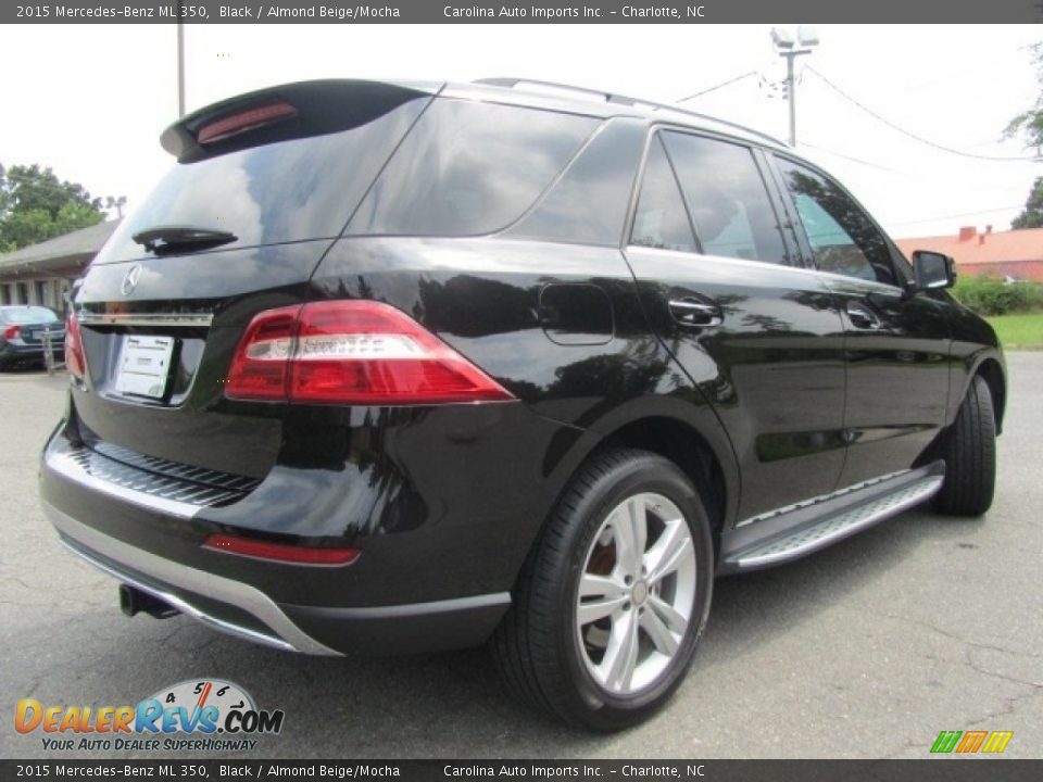 2015 Mercedes-Benz ML 350 Black / Almond Beige/Mocha Photo #10