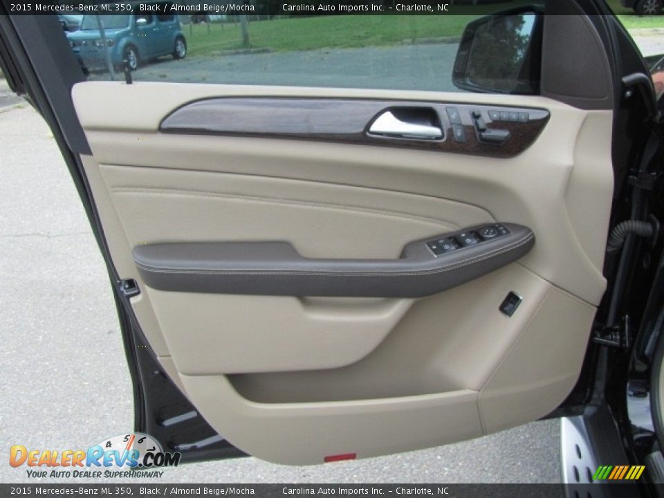 2015 Mercedes-Benz ML 350 Black / Almond Beige/Mocha Photo #18