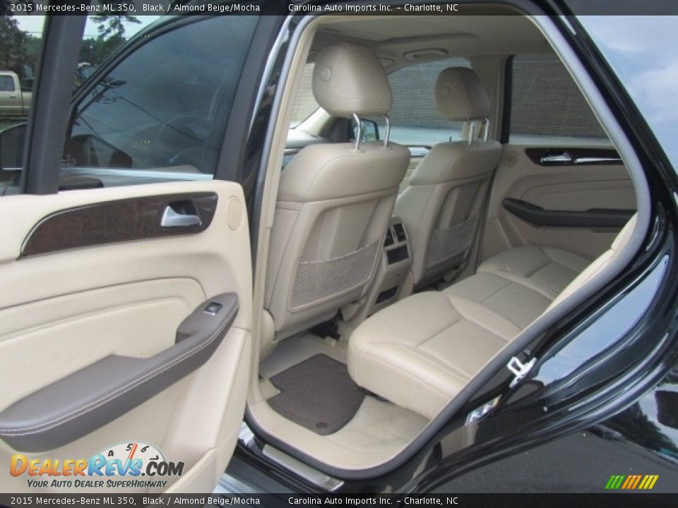 2015 Mercedes-Benz ML 350 Black / Almond Beige/Mocha Photo #20