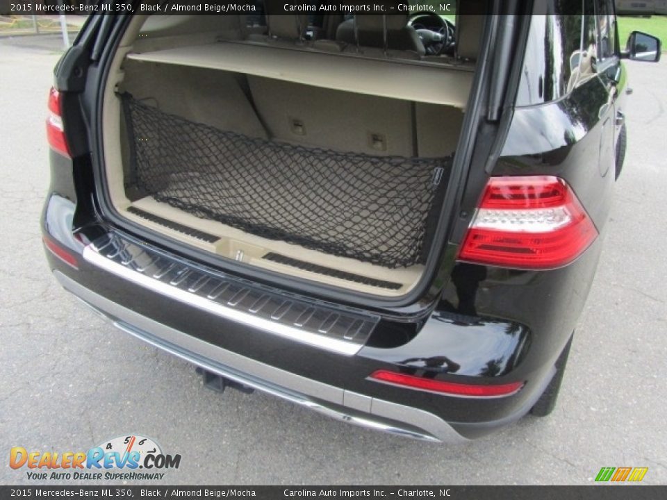 2015 Mercedes-Benz ML 350 Black / Almond Beige/Mocha Photo #21