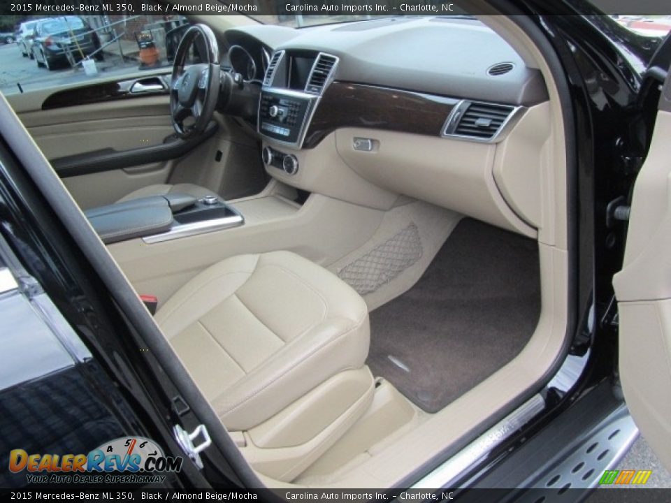 2015 Mercedes-Benz ML 350 Black / Almond Beige/Mocha Photo #22