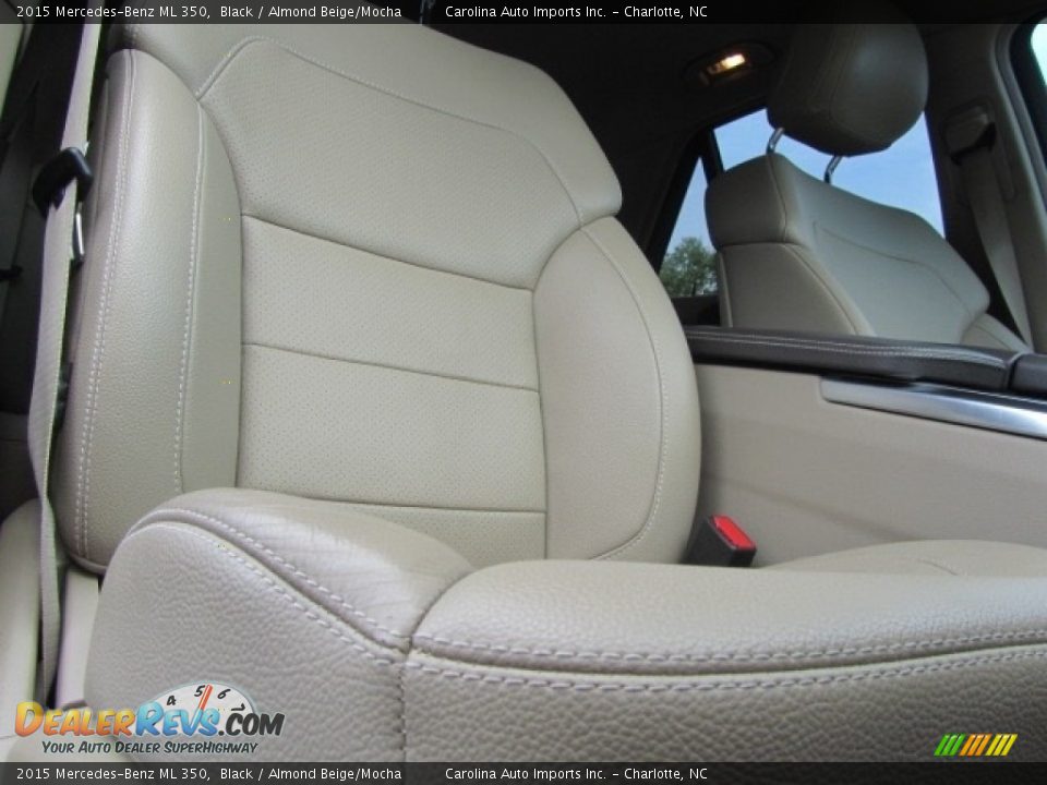 2015 Mercedes-Benz ML 350 Black / Almond Beige/Mocha Photo #23