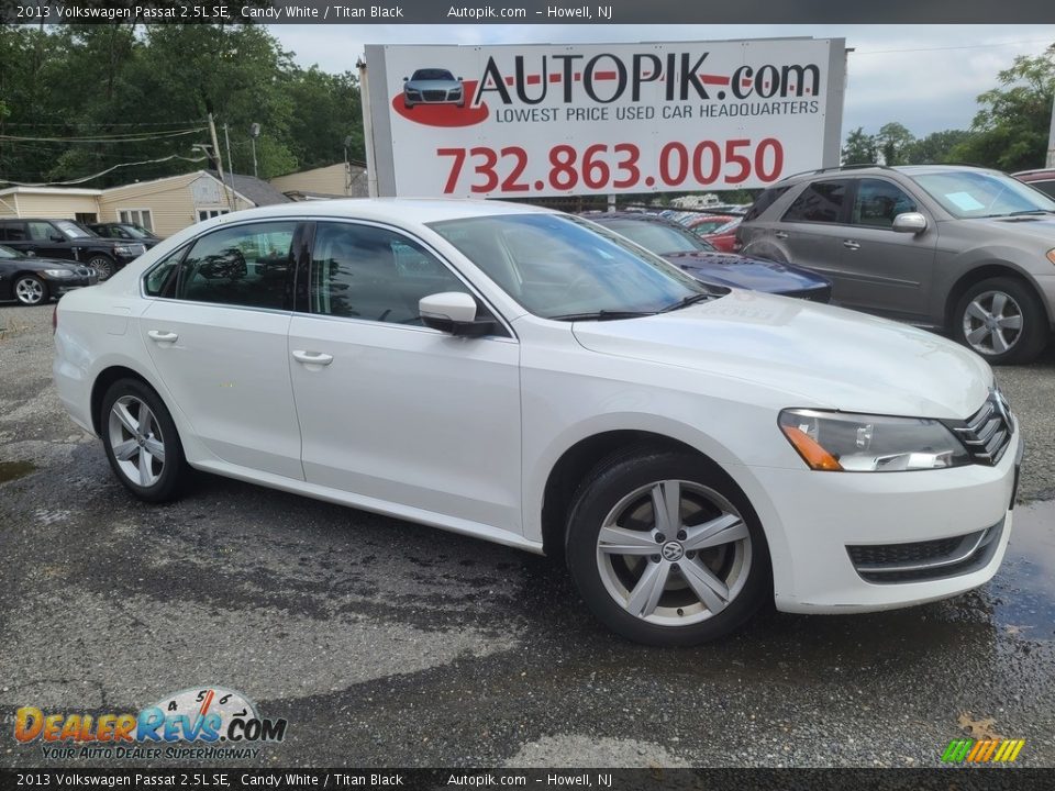 2013 Volkswagen Passat 2.5L SE Candy White / Titan Black Photo #1