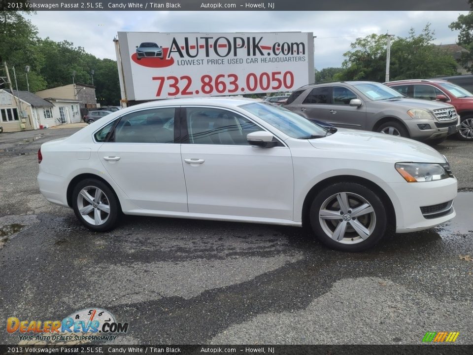 2013 Volkswagen Passat 2.5L SE Candy White / Titan Black Photo #2