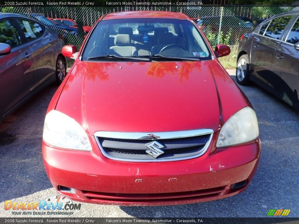 2008 Suzuki Forenza Fusion Red Metallic / Grey Photo #3