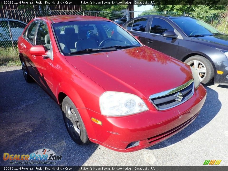 2008 Suzuki Forenza Fusion Red Metallic / Grey Photo #4