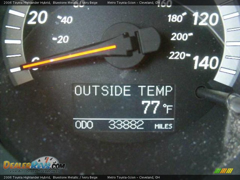 2006 Toyota Highlander Hybrid Bluestone Metallic / Ivory Beige Photo #19