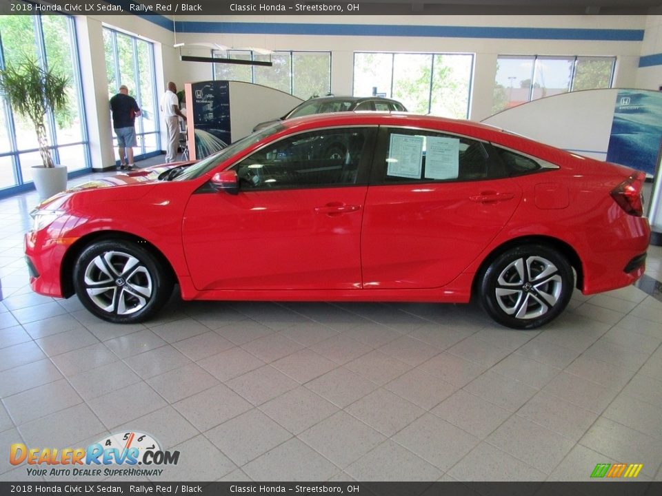 2018 Honda Civic LX Sedan Rallye Red / Black Photo #2