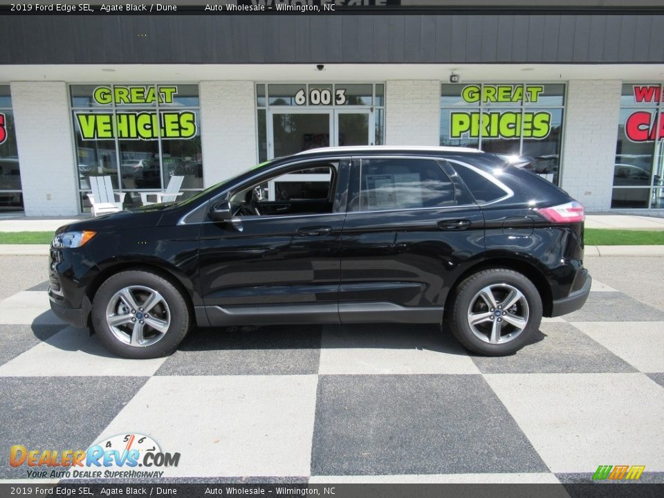 2019 Ford Edge SEL Agate Black / Dune Photo #1