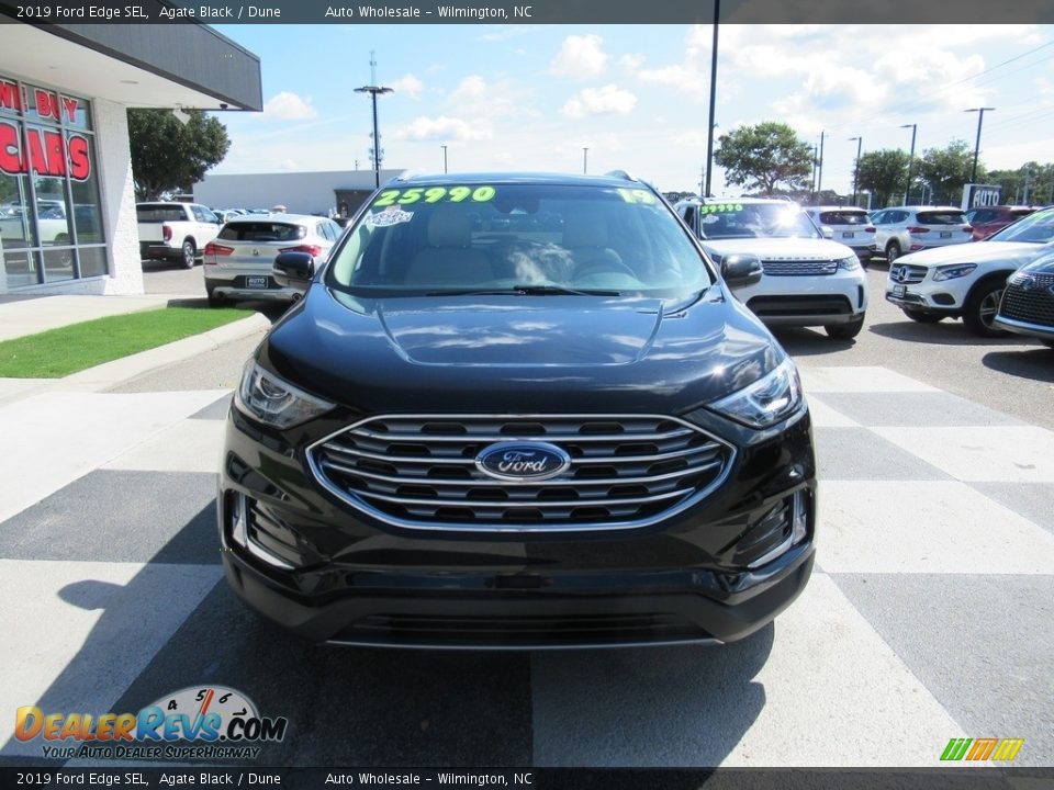2019 Ford Edge SEL Agate Black / Dune Photo #2