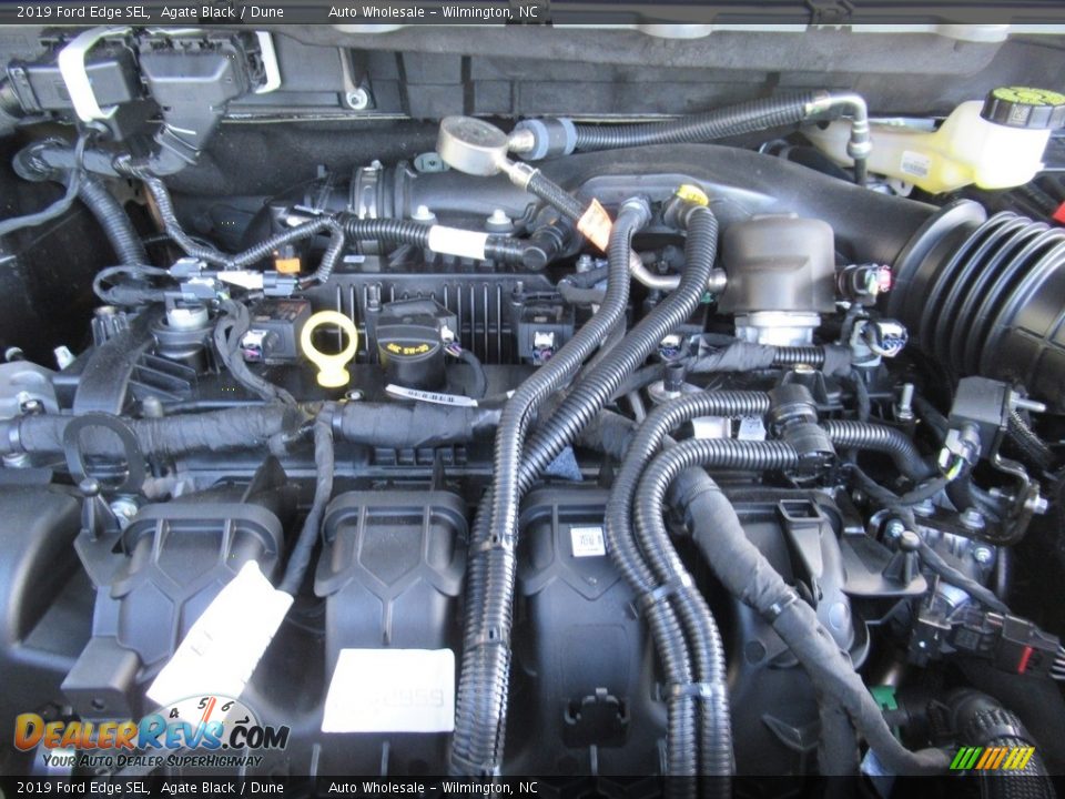2019 Ford Edge SEL Agate Black / Dune Photo #6