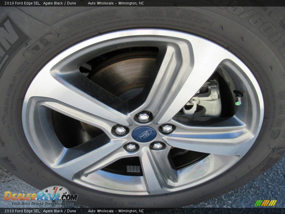2019 Ford Edge SEL Agate Black / Dune Photo #7