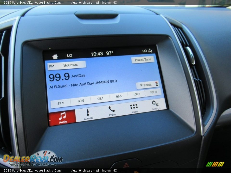 2019 Ford Edge SEL Agate Black / Dune Photo #16