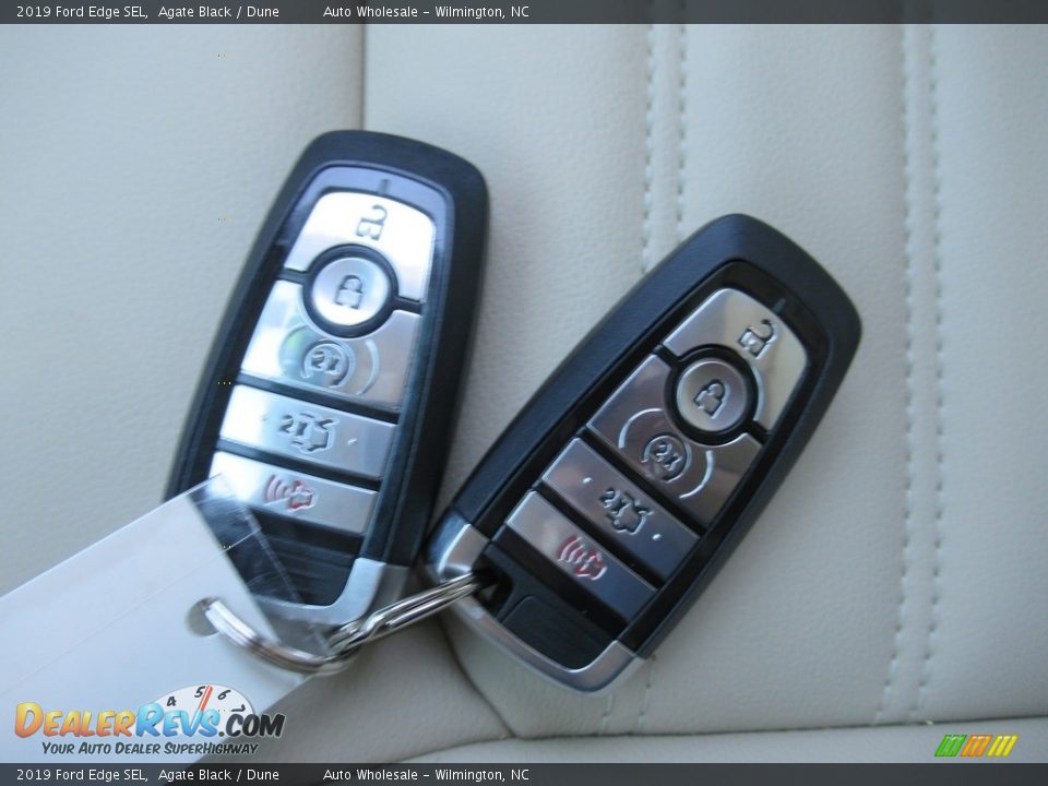 2019 Ford Edge SEL Agate Black / Dune Photo #20
