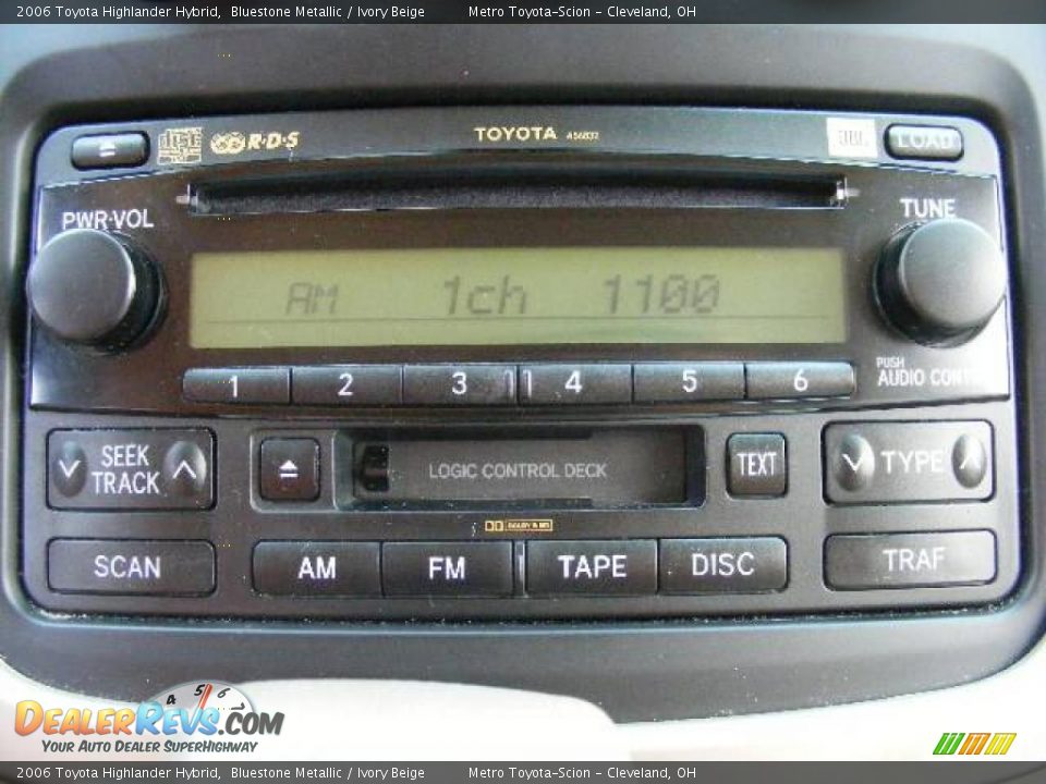 2006 Toyota Highlander Hybrid Bluestone Metallic / Ivory Beige Photo #22