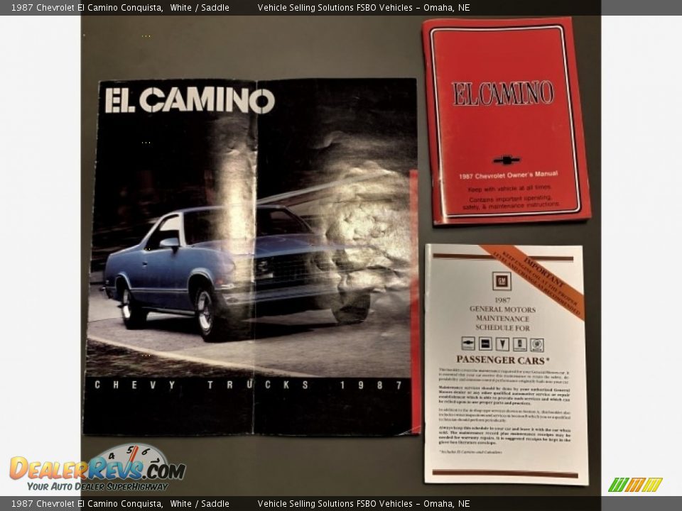 Books/Manuals of 1987 Chevrolet El Camino Conquista Photo #16