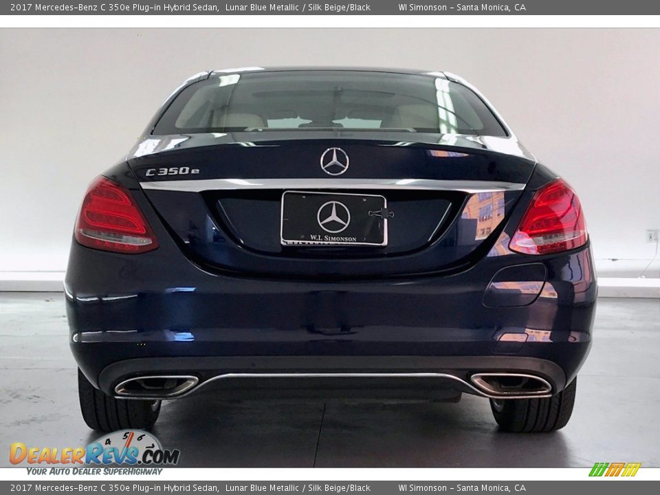 2017 Mercedes-Benz C 350e Plug-in Hybrid Sedan Lunar Blue Metallic / Silk Beige/Black Photo #3