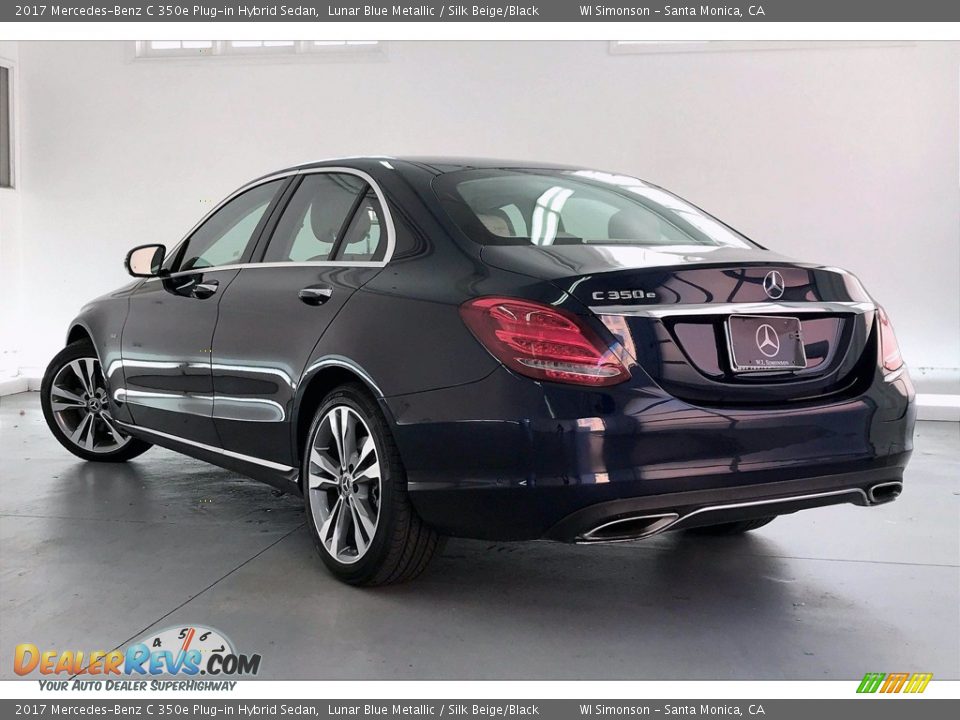 2017 Mercedes-Benz C 350e Plug-in Hybrid Sedan Lunar Blue Metallic / Silk Beige/Black Photo #10