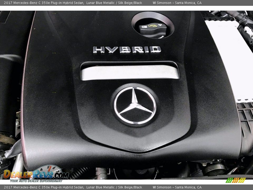 2017 Mercedes-Benz C 350e Plug-in Hybrid Sedan Lunar Blue Metallic / Silk Beige/Black Photo #31