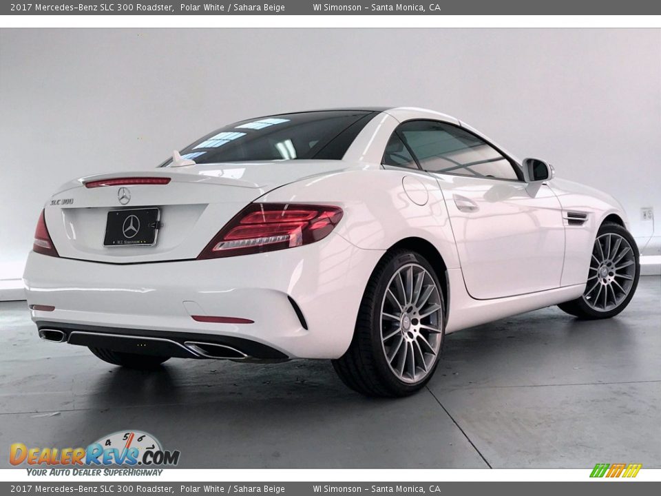 2017 Mercedes-Benz SLC 300 Roadster Polar White / Sahara Beige Photo #14