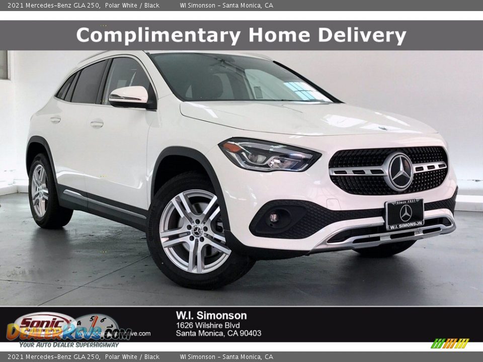 2021 Mercedes-Benz GLA 250 Polar White / Black Photo #1